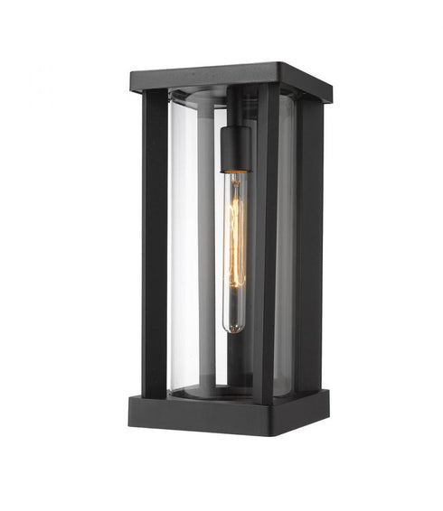 Z-Lite Glenwood 1 Light Outdoor Wall Light in Black Finish Model: 586M-BK