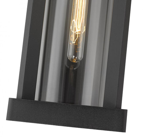 Z-Lite Glenwood 1 Light Outdoor Wall Light in Black Finish Model: 586M-BK