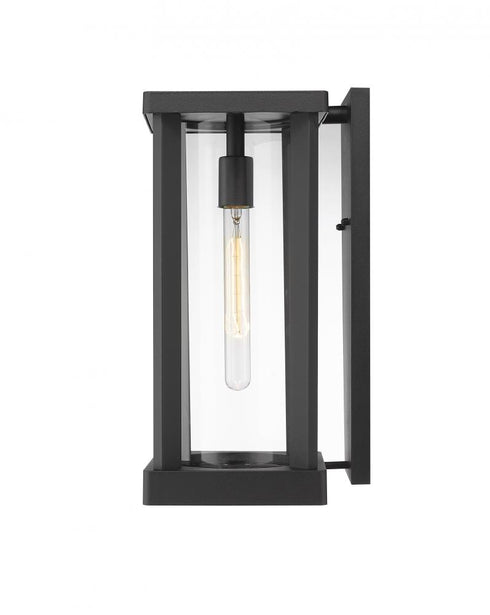 Z-Lite Glenwood 1 Light Outdoor Wall Light in Black Finish Model: 586M-BK