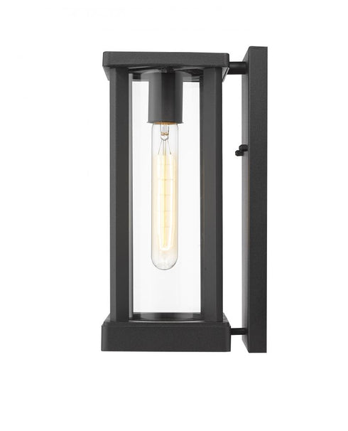 Z-Lite Glenwood 1 Light Outdoor Wall Light in Black Finish Model: 586S-BK