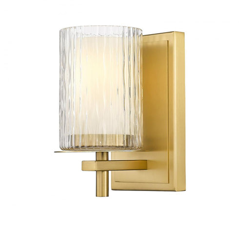 Z-Lite Grayson 1 Light Wall Sconce in Brushed Nickel Finish Model: 1949-1S-BN