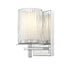 Z-Lite Grayson 1 Light Wall Sconce in Brushed Nickel Finish Model: 1949-1S-BN