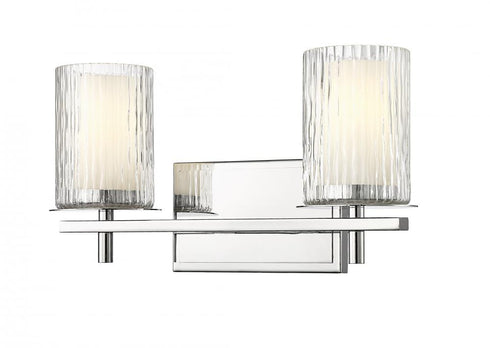 Z-Lite Grayson 2 Light Vanity in Brushed Nickel Finish Model: 1949-2V-BN