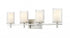 Z-Lite Grayson 4 Light Vanity in Brushed Nickel Finish Model: 1949-4V-BN