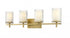 Z-Lite Grayson 4 Light Vanity in Brushed Nickel Finish Model: 1949-4V-BN