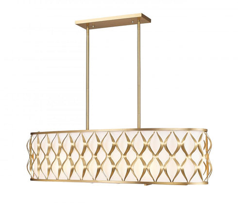 Z-Lite Harden 10 Light Linear Chandelier in Matte Black Finish Model: 1948-42L-MB