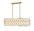 Z-Lite Harden 10 Light Linear Chandelier in Matte Black Finish Model: 1948-42L-MB