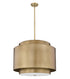 Z-Lite Harlech 4 Light Chandelier in Rubbed Brass Finish Model: 739P32-RB