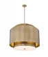 Z-Lite Harlech 4 Light Chandelier in Rubbed Brass Finish Model: 739P32-RB