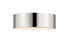 Z-Lite Harley 3 Light Flush Mount in Brushed Nickel Finish Model: 2302F3-BN