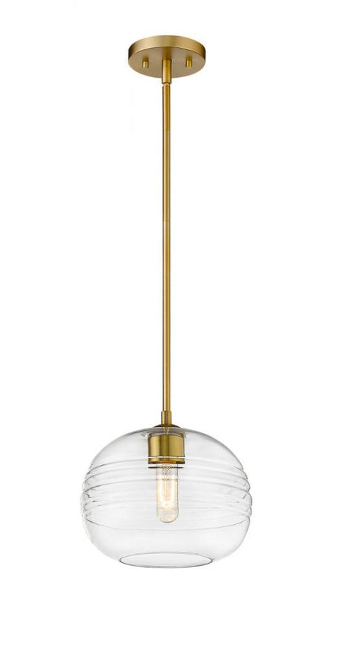 Z-Lite Harmony 1 Light Pendant in Brushed Nickel Finish Model: 486P10-BN