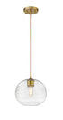 Z-Lite Harmony 1 Light Pendant in Brushed Nickel Finish Model: 486P10-BN