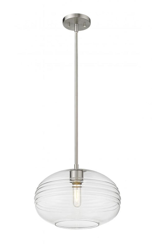 Z-Lite Harmony 1 Light Pendant in Brushed Nickel Finish Model: 486P14-BN