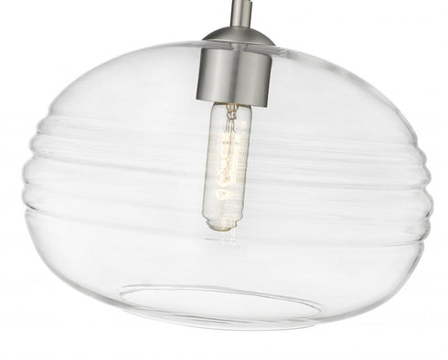 Z-Lite Harmony 1 Light Pendant in Brushed Nickel Finish Model: 486P14-BN