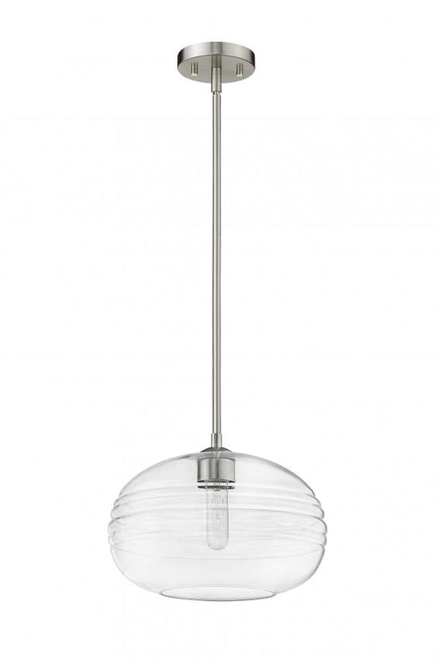 Z-Lite Harmony 1 Light Pendant in Brushed Nickel Finish Model: 486P14-BN