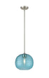 Z-Lite Harmony 1 Light Pendant in Brushed Nickel Finish Model: 487P10-BN
