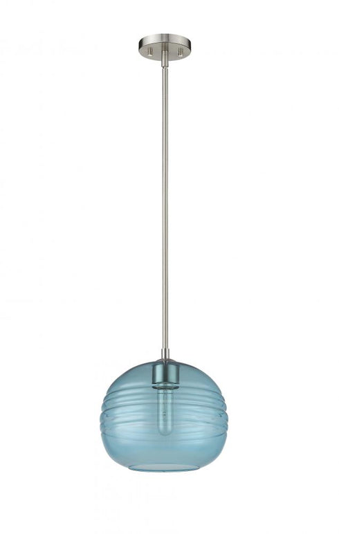 Z-Lite Harmony 1 Light Pendant in Brushed Nickel Finish Model: 487P10-BN