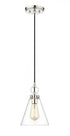 Z-Lite Harper 1 Light Pendant in Brushed Nickel Finish Model: 3034P8-BN