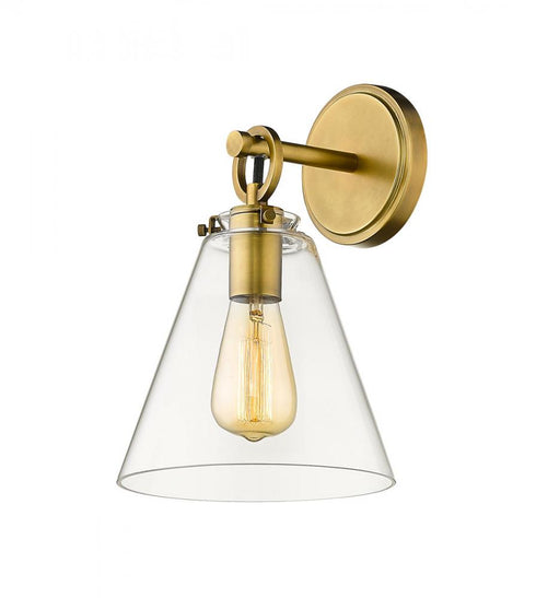 Z-Lite Harper 1 Light Wall Sconce in Brushed Nickel Finish Model: 806-1S-BN
