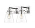Z-Lite Harper 2 Light Vanity in Brushed Nickel Finish Model: 483-2V-BN