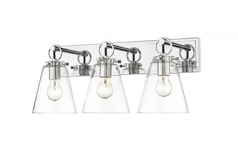 Z-Lite Harper 3 Light Vanity in Brushed Nickel Finish Model: 483-3V-BN