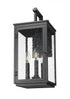 Z-Lite Hartwell 3 Light Outdoor Wall Light in Sand Black Finish Model: 5019M-BK