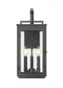 Z-Lite Hartwell 3 Light Outdoor Wall Light in Sand Black Finish Model: 5019M-BK