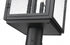 Z-Lite Hartwell 4 Light Outdoor Post Mounted Fixture in Sand Black Finish Model: 5019PHBR-519P-BK