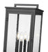 Z-Lite Hartwell 4 Light Outdoor Post Mounted Fixture in Sand Black Finish Model: 5019PHBS-536P-BK