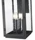 Z-Lite Hartwell 4 Light Outdoor Wall Light in Sand Black Finish Model: 5019B-BK