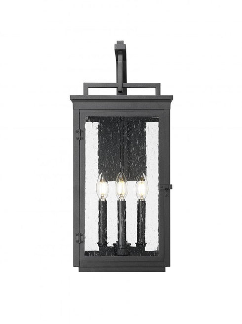 Z-Lite Hartwell 4 Light Outdoor Wall Light in Sand Black Finish Model: 5019B-BK