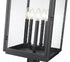 Z-Lite Hartwell 5 Light Outdoor Pier Mounted Fixture in Sand Black Finish Model: 5019PHXLR-533PM-BK