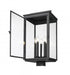 Z-Lite Hartwell 5 Light Outdoor Post Mount Fixture in Sand Black Finish Model: 5019PHXLS-BK