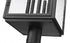 Z-Lite Hartwell 5 Light Outdoor Post Mounted Fixture in Sand Black Finish Model: 5019PHXLR-564P-BK