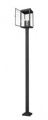 Z-Lite Hartwell 5 Light Outdoor Post Mounted Fixture in Sand Black Finish Model: 5019PHXLS-536P-BK