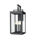 Z-Lite Hartwell 5 Light Outdoor Wall Light in Sand Black Finish Model: 5019XL-BK
