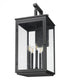 Z-Lite Hartwell 5 Light Outdoor Wall Light in Sand Black Finish Model: 5019XL-BK
