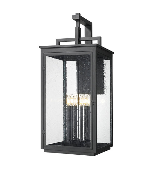 Z-Lite Hartwell 6 Light Outdoor Wall Light in Sand Black Finish Model: 5019XXL-BK