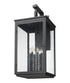 Z-Lite Hartwell 6 Light Outdoor Wall Light in Sand Black Finish Model: 5019XXL-BK