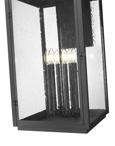 Z-Lite Hartwell 6 Light Outdoor Wall Light in Sand Black Finish Model: 5019XXL-BK
