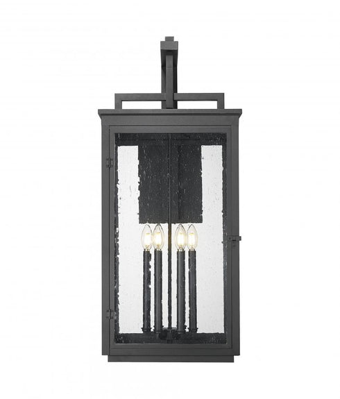 Z-Lite Hartwell 6 Light Outdoor Wall Light in Sand Black Finish Model: 5019XXL-BK