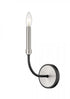 Z-Lite Haylie 1 Light Wall Sconce in Matte Black + Brushed Nickel Finish Model: 479-1S-MB-BN