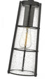Z-Lite Helix 1 Light Outdoor Chain Mount Ceiling Fixture in Black Finish Model: 591CHB-BK