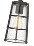 Z-Lite Helix 1 Light Outdoor Chain Mount Ceiling Fixture in Black Finish Model: 591CHM-BK