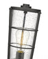 Z-Lite Helix 1 Light Outdoor Pier Mounted Fixture in Black Finish Model: 591PHM-533PM-BK