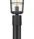 Z-Lite Helix 1 Light Outdoor Post Mounted Fixture in Black Finish Model: 591PHM-567P-BK