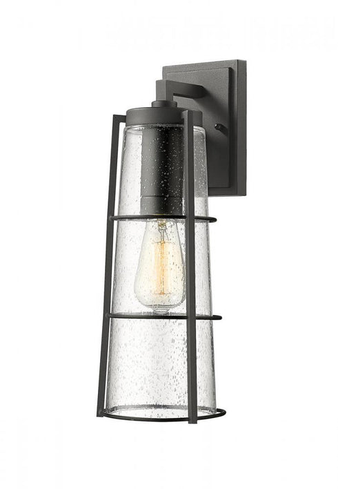 Z-Lite Helix 1 Light Outdoor Wall Light in Black Finish Model: 591B-BK