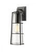 Z-Lite Helix 1 Light Outdoor Wall Light in Black Finish Model: 591B-BK