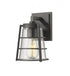 Z-Lite Helix 1 Light Outdoor Wall Light in Black Finish Model: 591S-BK