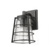 Z-Lite Helix 1 Light Outdoor Wall Light in Black Finish Model: 591S-BK
